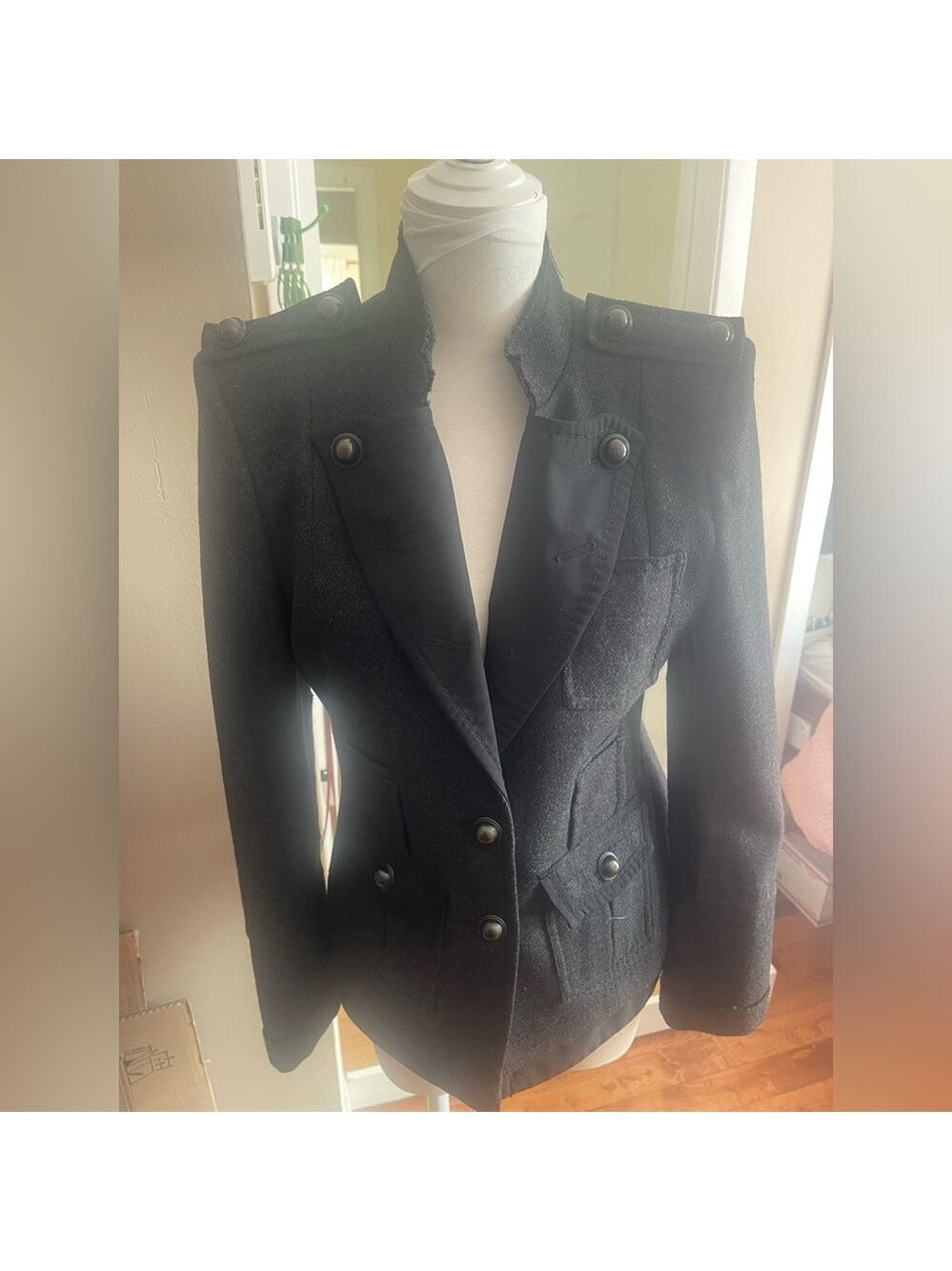 ($75) BCBG Military Jacket